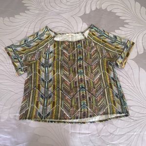 Ella moss cute not too flowy top xs